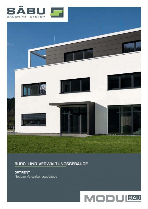 Vorschaubild SÄBU Modulbau Broschüre Bauprojekt Optirent Bergneustadt