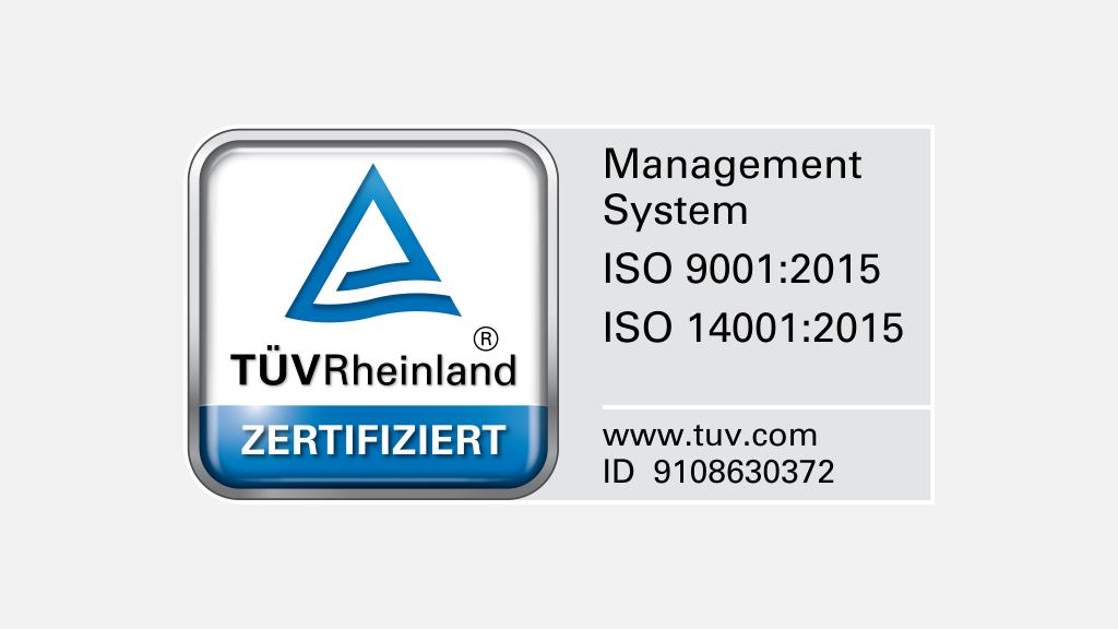 TÜV Prüfzeichen ISO 14001