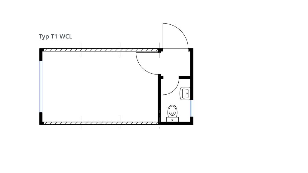 Grundriss Systemcontainer WCL aW