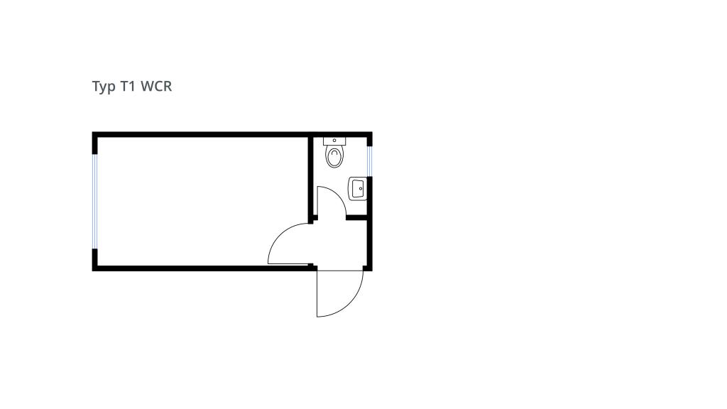 Grundriss Systemcontainer WCR fW