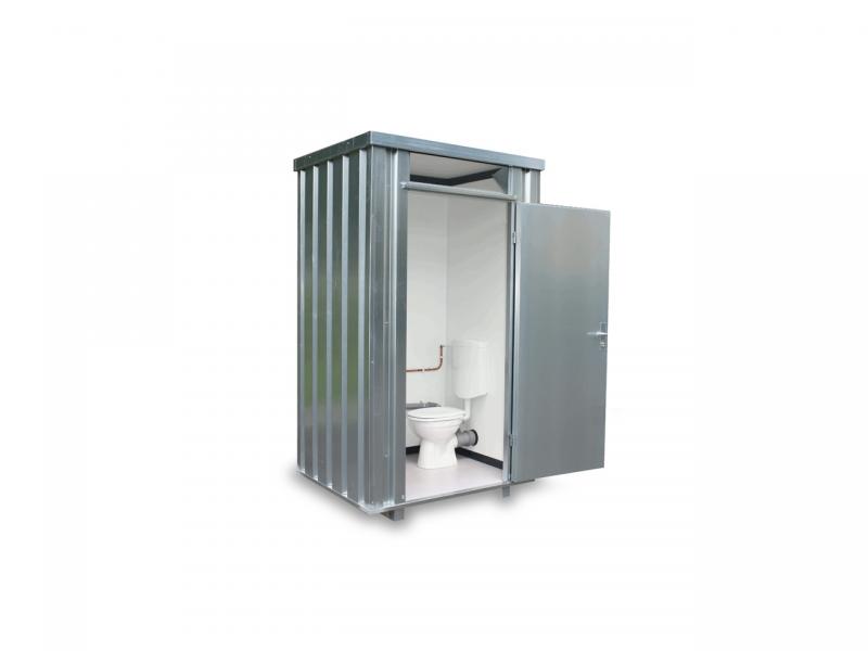 Toilettenboxen sind kranbar und eine flexible Lösung für den Sanitärbereich