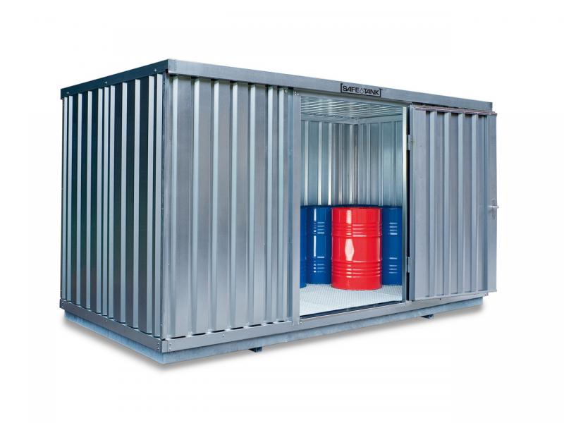 Gefahrgutcontainer SAFE Tank ST 1350 vollverzinkt mit integrierter Auffangwanne