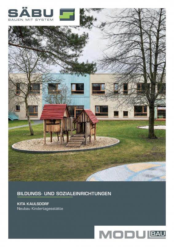 Vorschaubild SÄBU Modulbau Broschüre Bauprojekt Kita Kaulsdorf